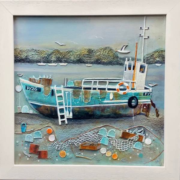 - Mixed Media on Canvas, Painting by Julie Adlard, measuring 40 x 40 cm (H x W) framed at 47 x 47 cm £650
